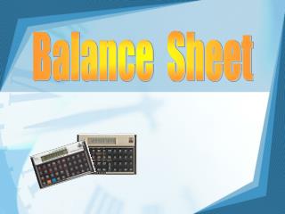 Balance Sheet