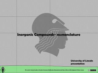 Inorganic Compounds- nomenclature
