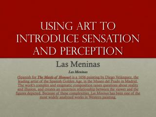 Using Art to Introduce Sensation and Perception