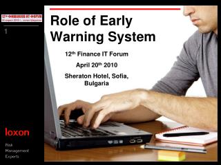 Role of Early Warning System
