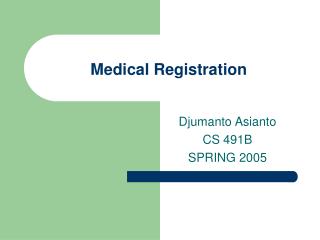 Medical Registration
