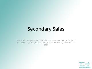 Secondary Sales