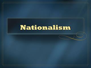 Nationalism