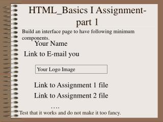 HTML_Basics I Assignment-part 1