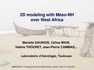 2D modeling with Méso-NH over West Africa