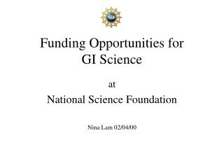 Funding Opportunities for GI Science