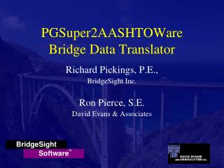 PGSuper2AASHTOWare Bridge Data Translator