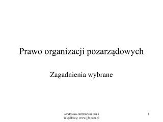 Prawo organizacji pozarządowych