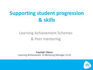 Learning Achievement Schemes &amp; Peer mentoring