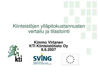 Kiinteistöjen ylläpitokustannusten vertailu ja tilastointi