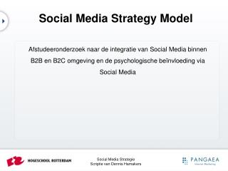 Social Media Strategy Model