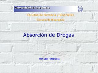 Absorción de Drogas