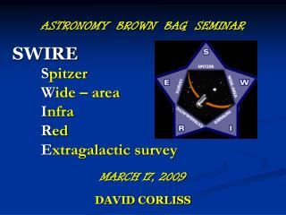 ASTRONOMY BROWN BAG SEMINAR SWIRE S pitzer 	W ide – area 	I nfra 	R ed 	E xtragalactic survey