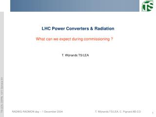 LHC Power Converters & Radiation