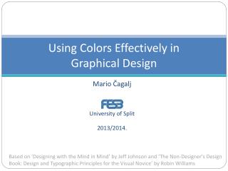 Using Colors Effectively in Graphical Design