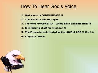 How To Hear God’s Voice