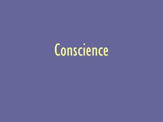 Conscience