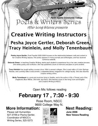 Poets &amp; Writers Series