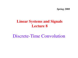 Discrete-Time Convolution