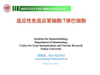 INSTITUTE FOR IMMUNOBIOLOGY