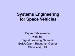 Systems Engineering for Space Vehicles
