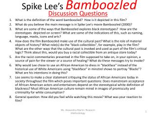 Spike Lee’s Bamboozled