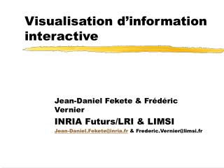 Visualisation d’information interactive