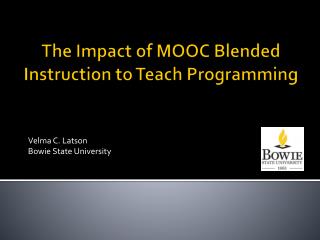 The Impact of MOOC Blended Instruction to Teach Programming