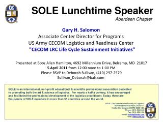 Gary H. Salomon Associate Center Director for Programs