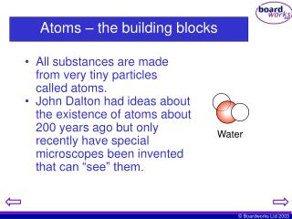 Atoms – the building blocks