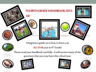 Fourth Grade Handbook 2013-14!