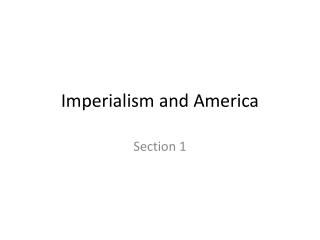 Imperialism and America