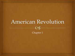 American Revolution