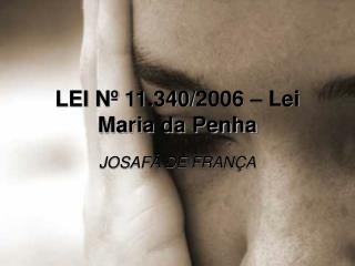 LEI Nº 11.340/2006 – Lei Maria da Penha
