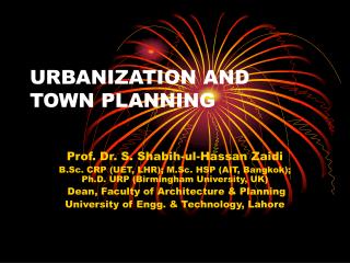 URBANIZATION AND TOWN PLANNING