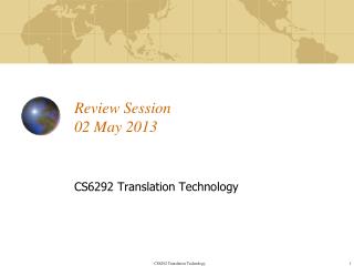 Review Session 02 May 2013