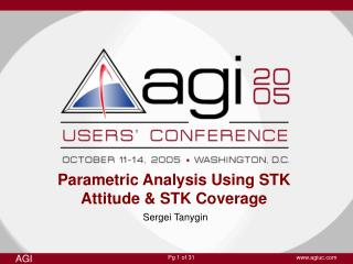 Parametric Analysis Using STK Attitude &amp; STK Coverage