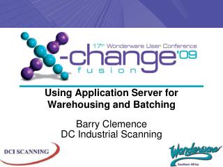 Using Application Server for Warehousing and Batching