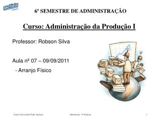 Curso: Administração da Produção I