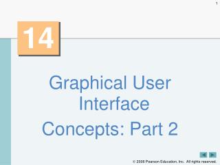 Graphical User Interface Concepts: Part 2