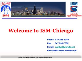 Welcome to ISM-Chicago