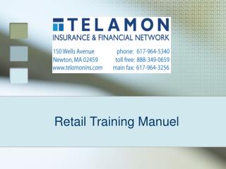 Retail Training Manuel