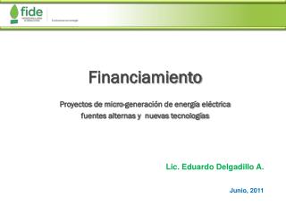 Financiamiento Proyectos de micro-generación de energía eléctrica