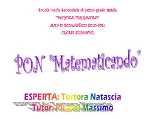 PON &quot;Matematicando&quot;