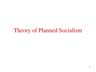 Theory of Planned Socialism