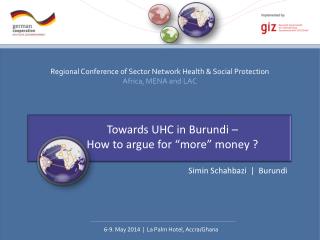 Towards UHC in Burundi – How to argue for “more” money ?