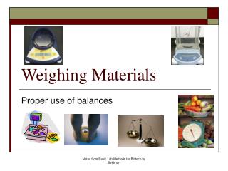 Weighing Materials