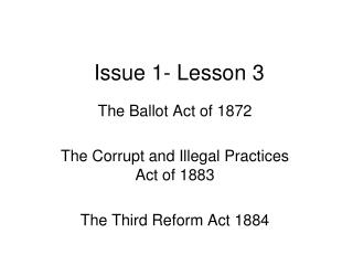 Issue 1- Lesson 3
