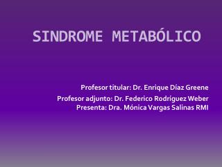 SINDROME METABÓLICO