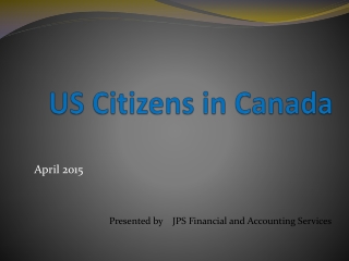US Citizens in Canada